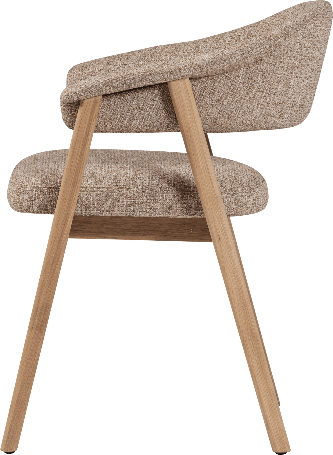WOOOD Tunar eetkamerstoel met armleuning hout naturel Naturel Eetkamerstoel