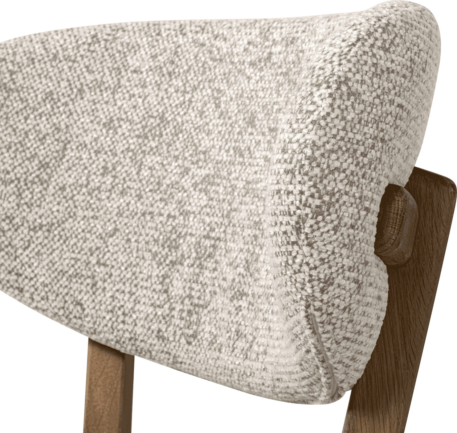 WOOOD Udar barstoel naturel met houten frame bruin Bruin Barstoel