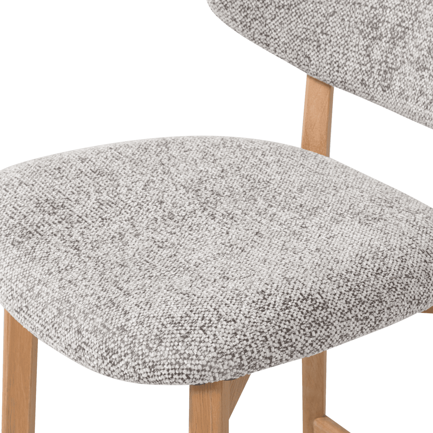 WOOOD Udar barstoel naturel met houten frame naturel Naturel Barstoel