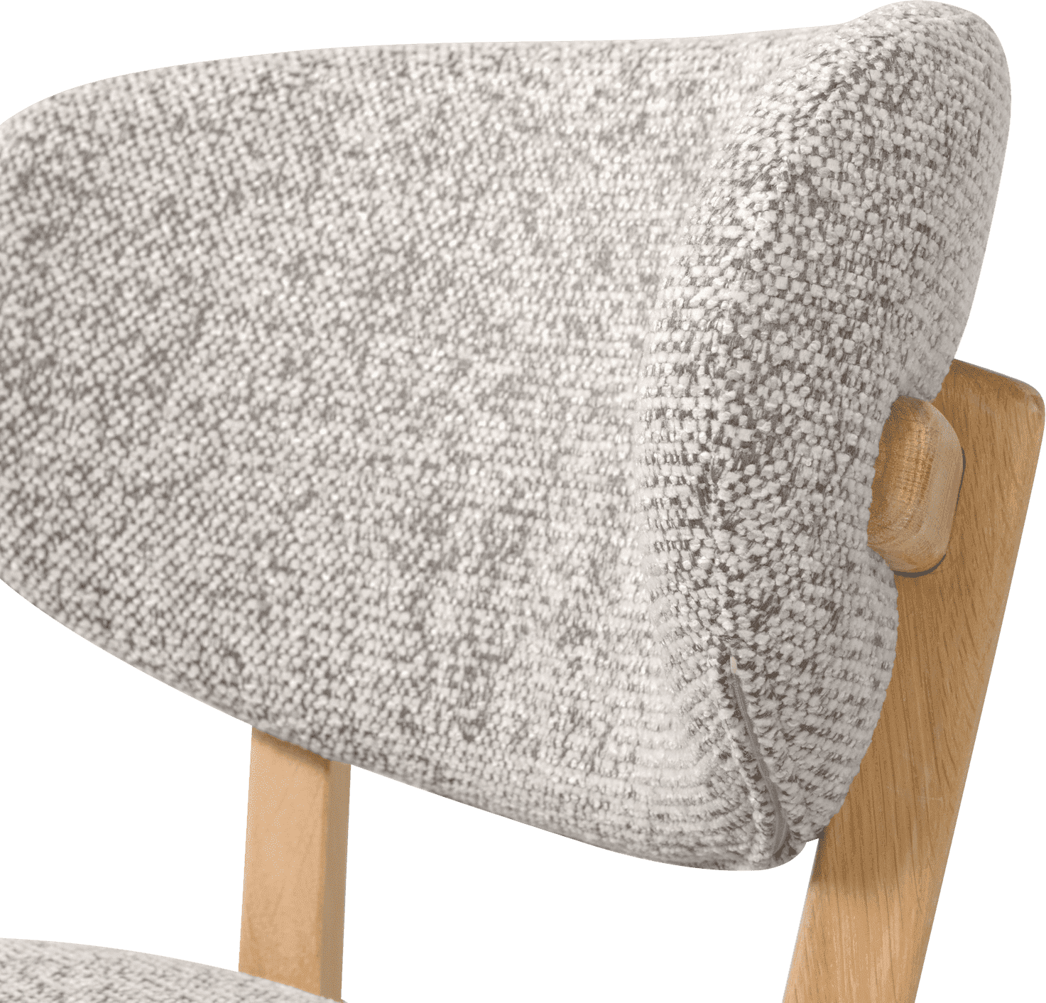 WOOOD Udar barstoel naturel met houten frame naturel Naturel Barstoel