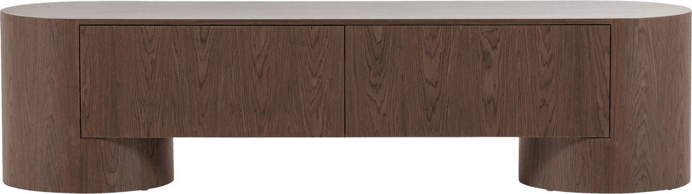 WOOOD Velari tv meubel hout fineer bruin Bruin Tv-meubel|Tv-dressoir