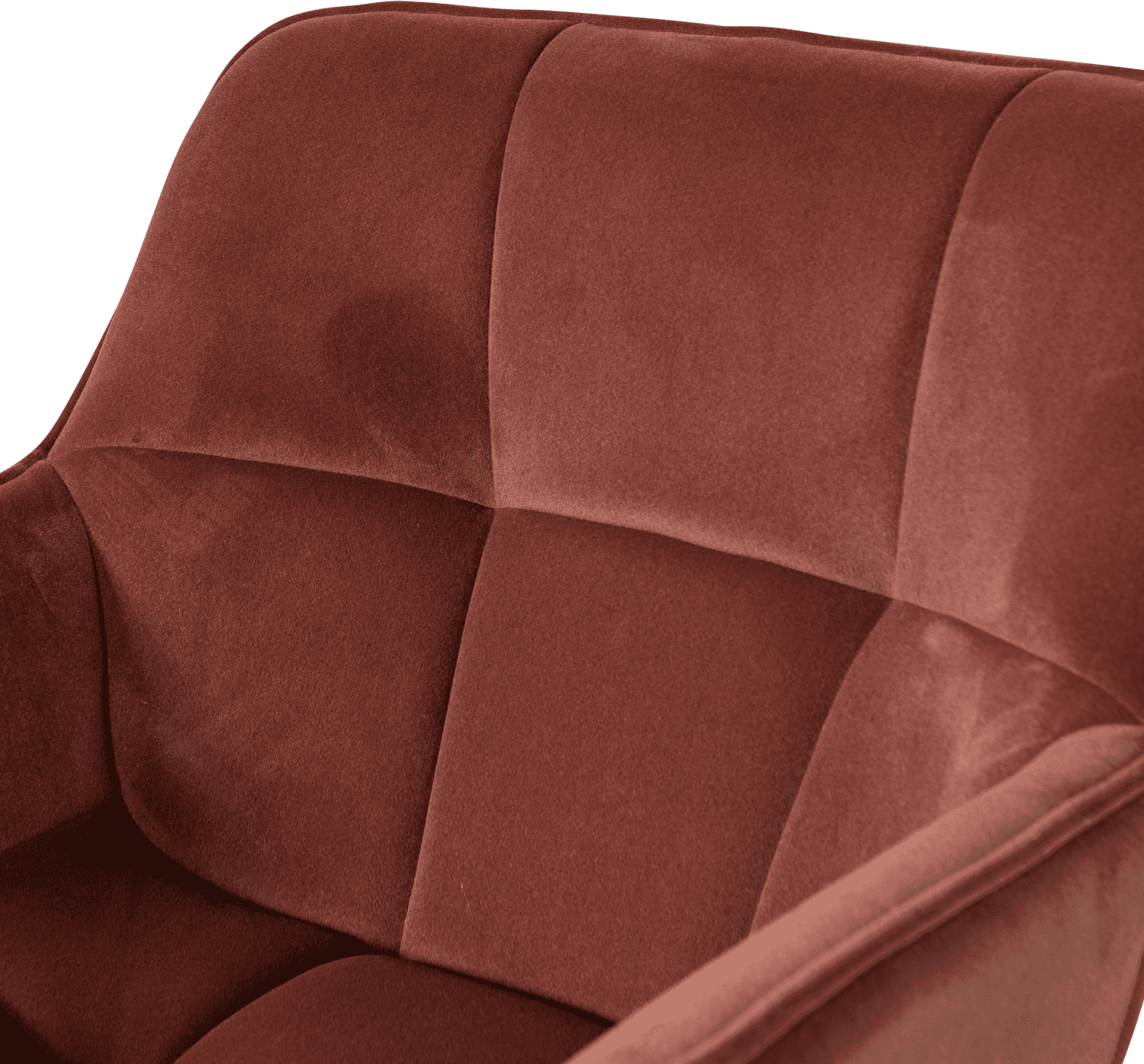 WOOOD Wibo draaifauteuil mat velvet bruinrood Bruin/rood Draaifauteuil