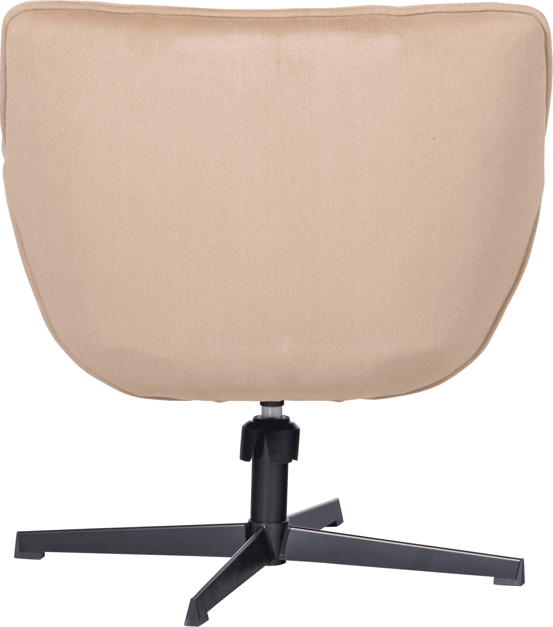 WOOOD Wibo draaifauteuil mat velvet zand Bruin|Beige Draaifauteuil