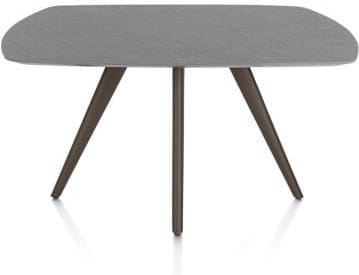 Xooon Saluti eetkamertafel ovaal 150 x 105 cm. - 4-pootjes - steelbrown - antraciet Antraciet Eettafel