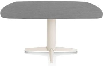 Xooon Saluti eetkamertafel ovaal 150 x 105 cm. - centrale poot - crème - antraciet Antraciet Eettafel