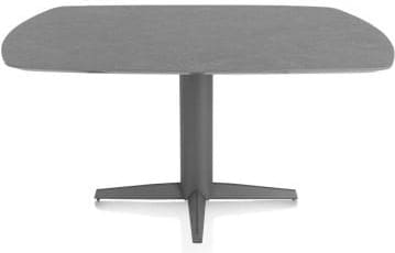 Xooon Saluti eetkamertafel ovaal 150 x 105 cm. - centrale poot - graphiet - antraciet Antraciet Eettafel