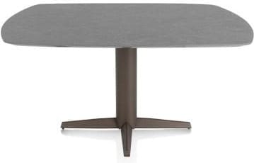 Xooon Saluti eetkamertafel ovaal 150 x 105 cm. - centrale poot - steelbrown - antraciet Antraciet Eettafel