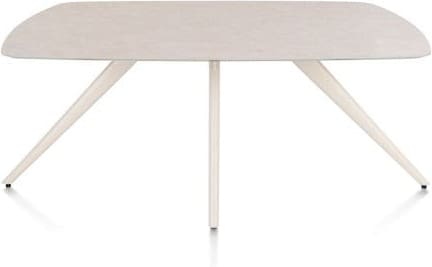 Xooon Saluti eetkamertafel ovaal 180 x 105 cm. - 4-pootjes - crème - light sand  Eettafel