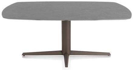 Xooon Saluti eetkamertafel ovaal 180 x 105 cm. - centrale poot - steelbrown - antraciet Antraciet Eettafel
