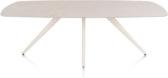 Xooon Saluti eetkamertafel ovaal 240 x 110 cm. - 4-pootjes - crème - light sand Eettafel