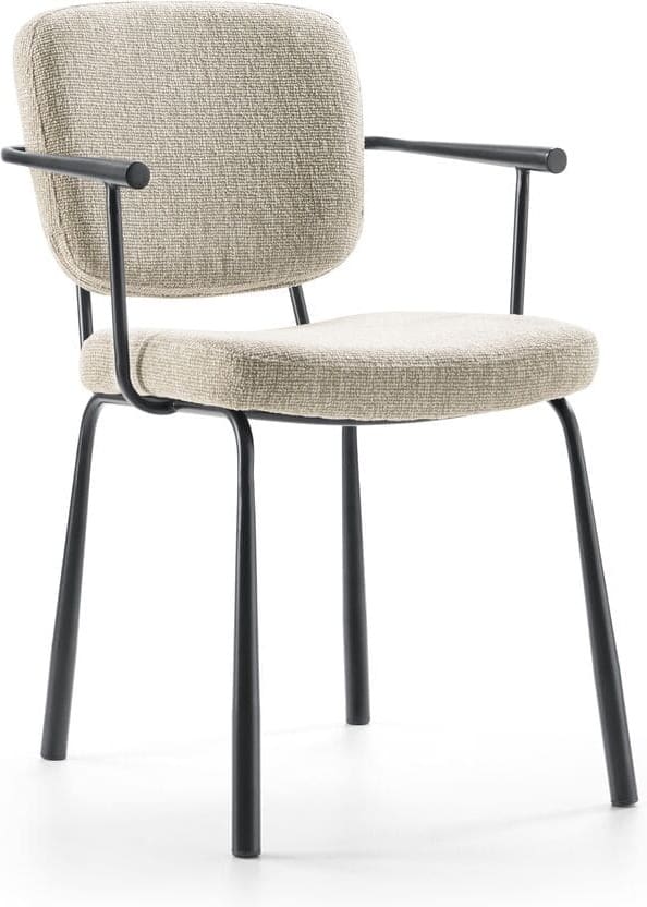 Baenks Whitfield Armstoel beige stof Armstoel