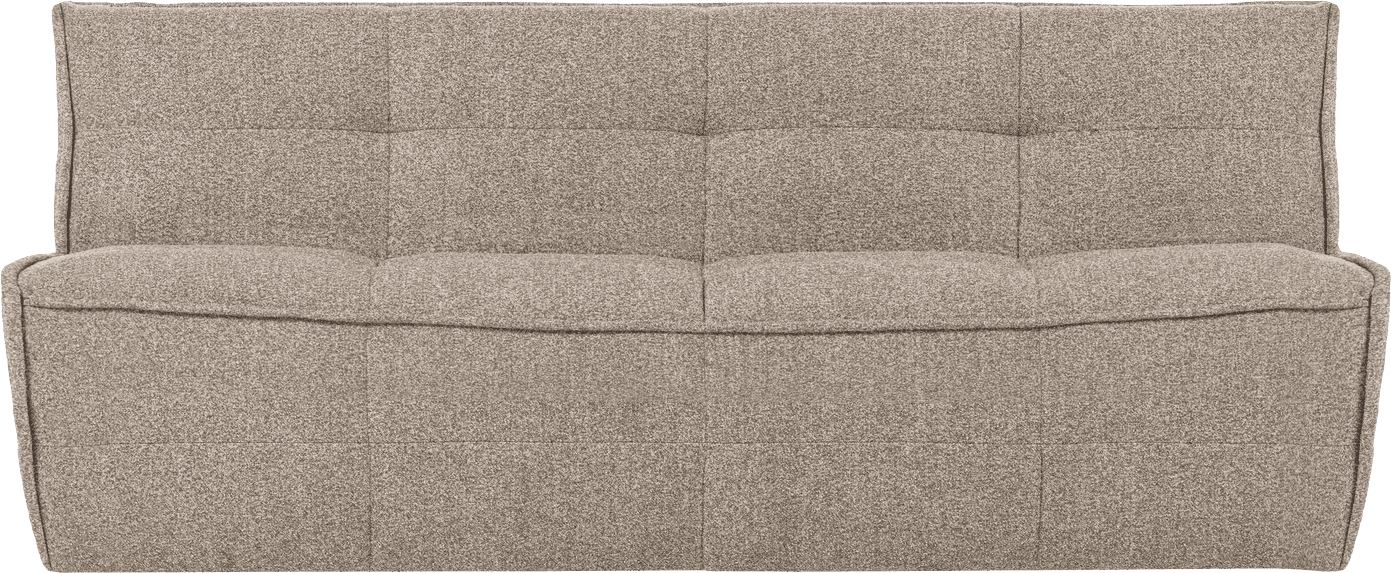 vtwonen Cluster 3-zitsbank boucle khaki bruin Beige|Taupe 3-zitsbank