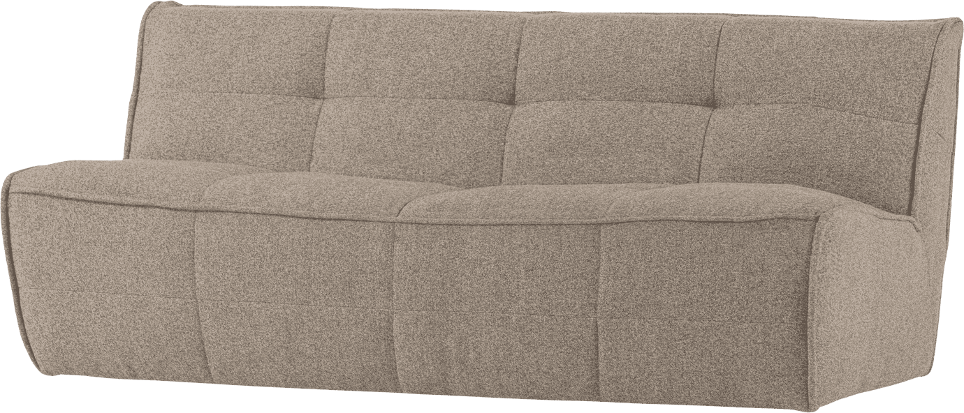 vtwonen Cluster 3-zitsbank boucle khaki bruin Beige|Taupe 3-zitsbank