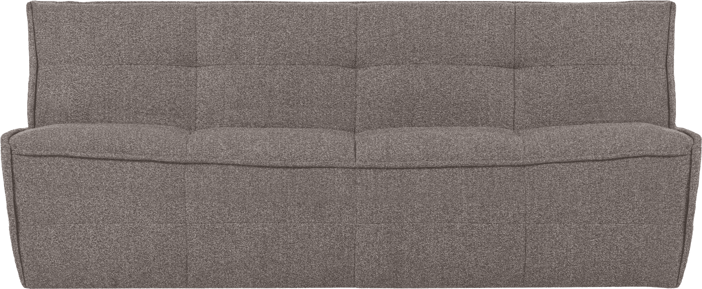 vtwonen Cluster 3-zitsbank boucle middenbruin Middenbruin 3-zitsbank