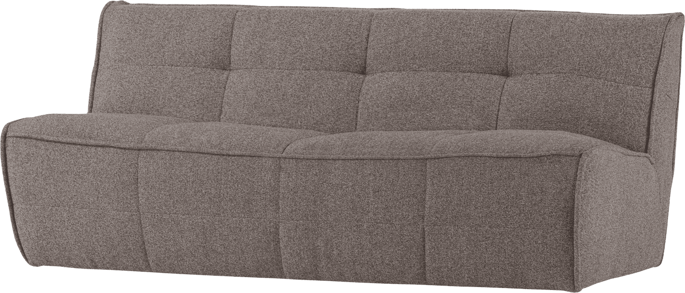 vtwonen Cluster 3-zitsbank boucle middenbruin Middenbruin 3-zitsbank