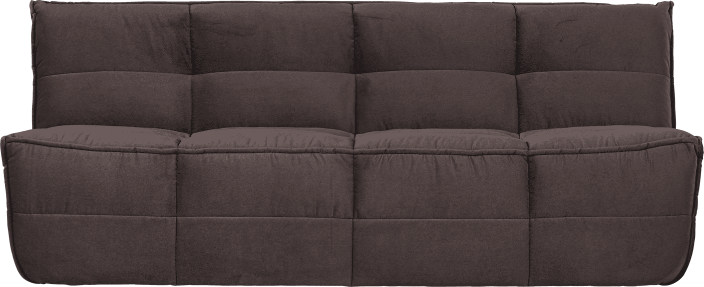 vtwonen Cluster 3-zitsbank velvet chocolade bruin Chocoladebruin 3-zitsbank