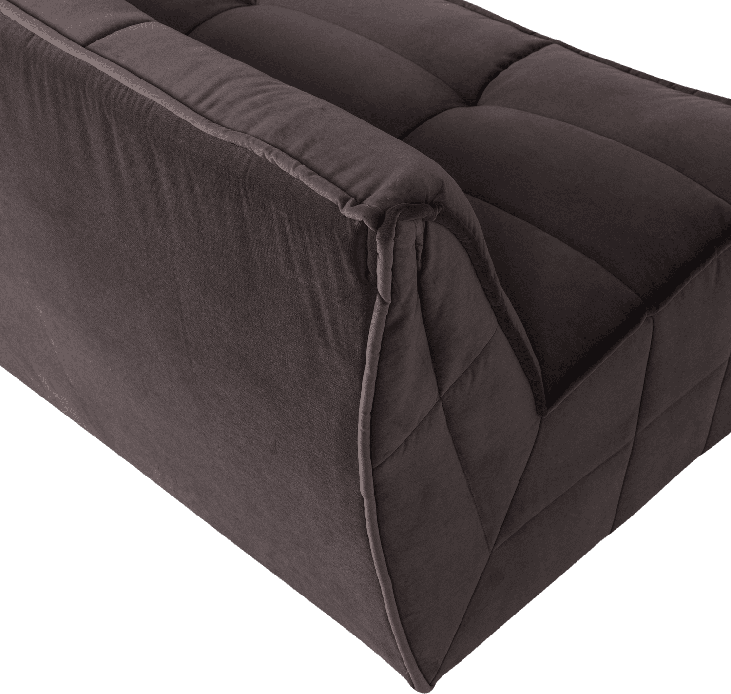 vtwonen Cluster 3-zitsbank velvet chocolade bruin Chocoladebruin 3-zitsbank
