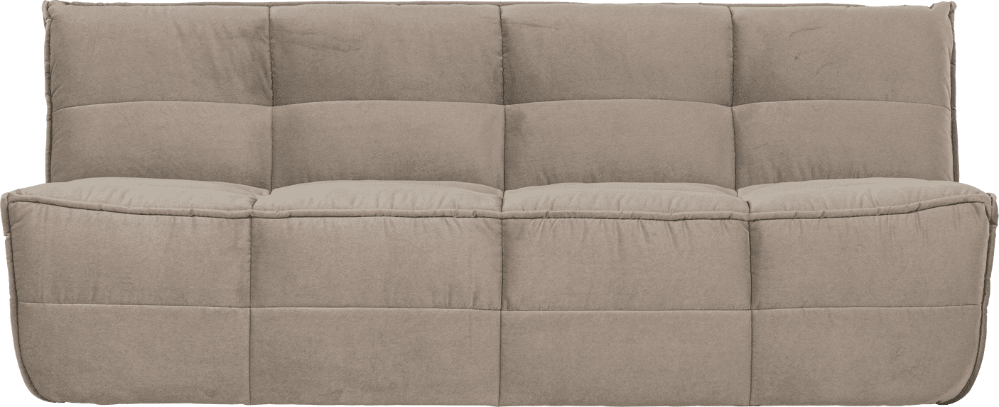 vtwonen Cluster 3-zitsbank velvet warm taupe Taupe 3-zitsbank