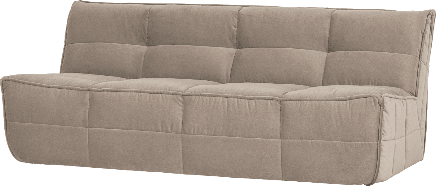 vtwonen Cluster 3-zitsbank velvet warm taupe Taupe 3-zitsbank