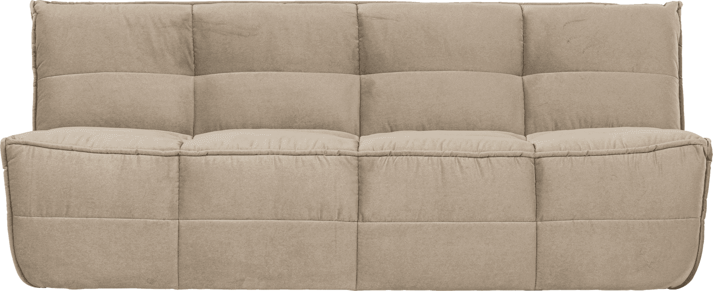 vtwonen Cluster 3-zitsbank velvet zacht beige Beige 3-zitsbank