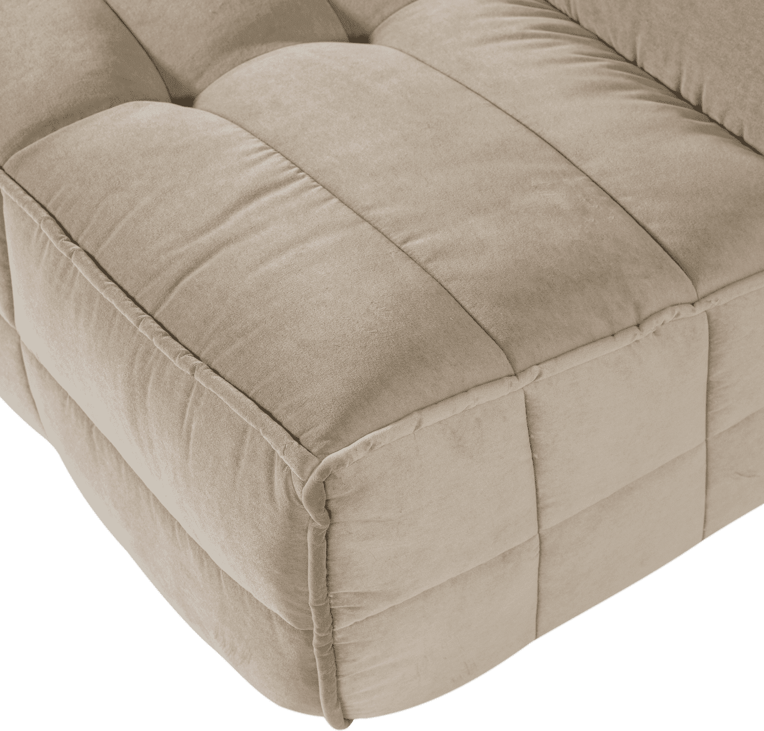 vtwonen Cluster 3-zitsbank velvet zacht beige Beige 3-zitsbank