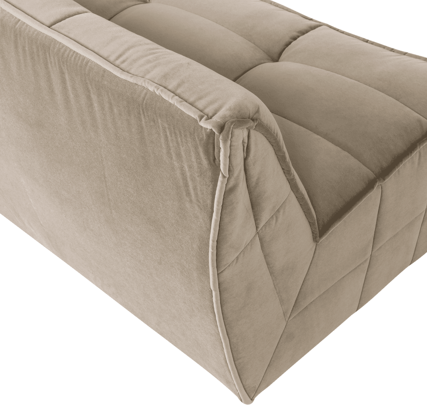 vtwonen Cluster 3-zitsbank velvet zacht beige Beige 3-zitsbank