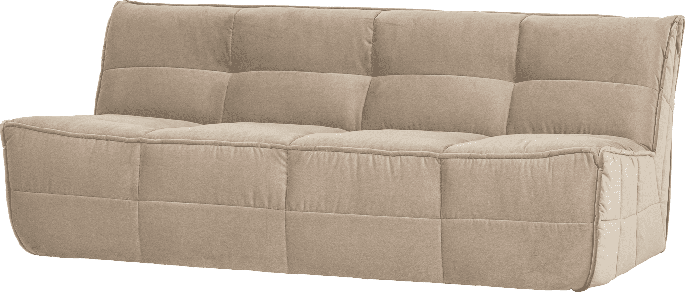 vtwonen Cluster 3-zitsbank velvet zacht beige Beige 3-zitsbank