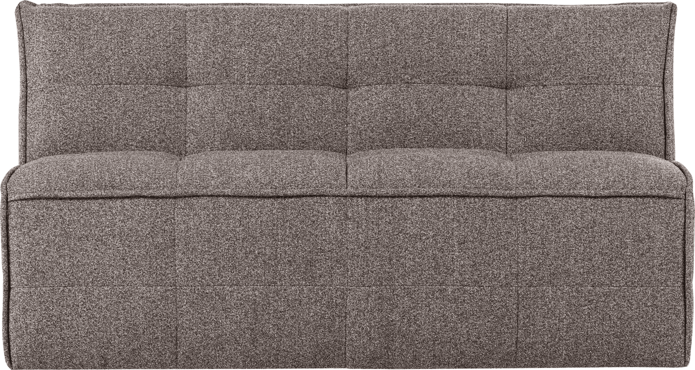 vtwonen Cluster eetbankje met rugleuning boucle middenbruin Middenbruin Eetkamerbank