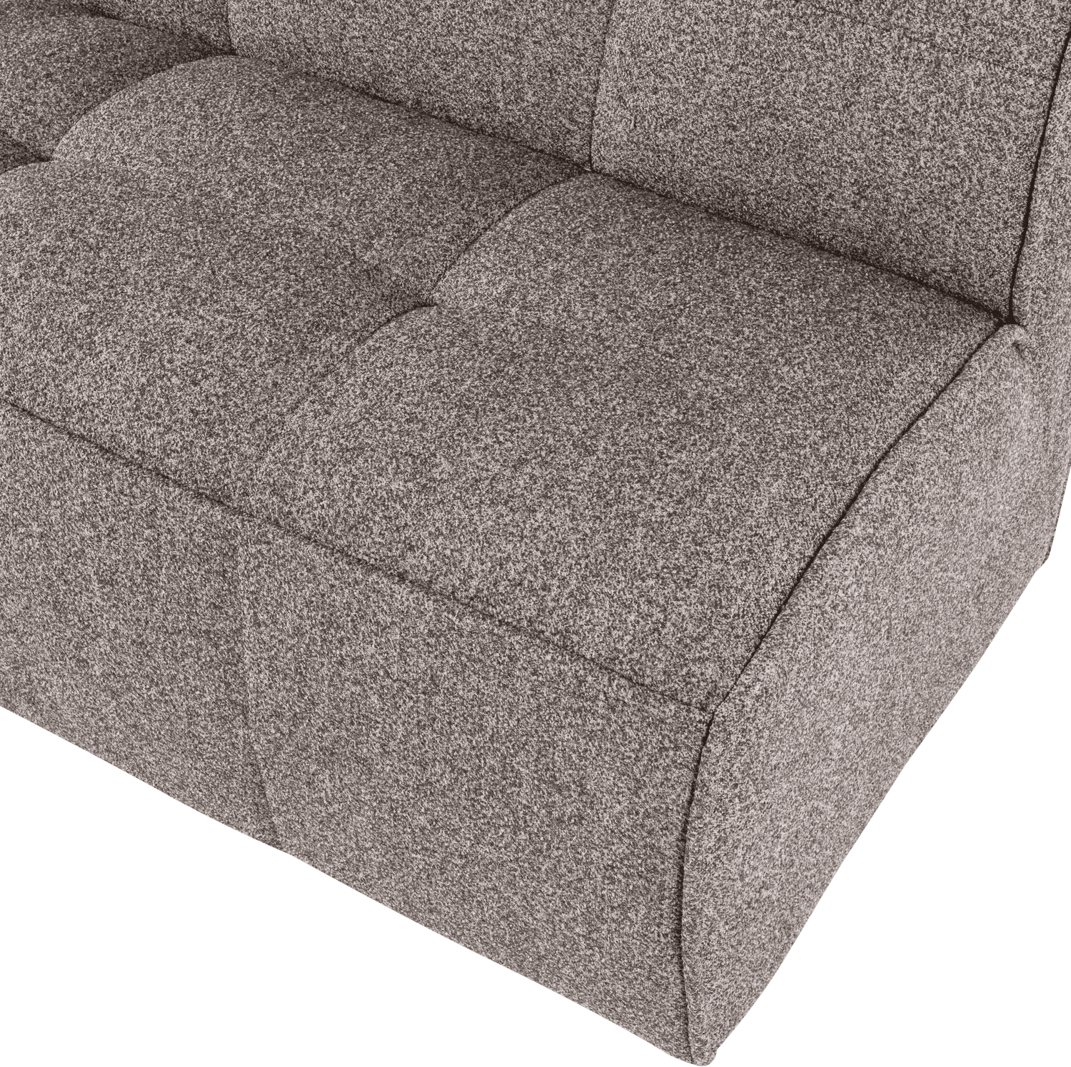 vtwonen Cluster eetbankje met rugleuning boucle middenbruin Middenbruin Eetkamerbank