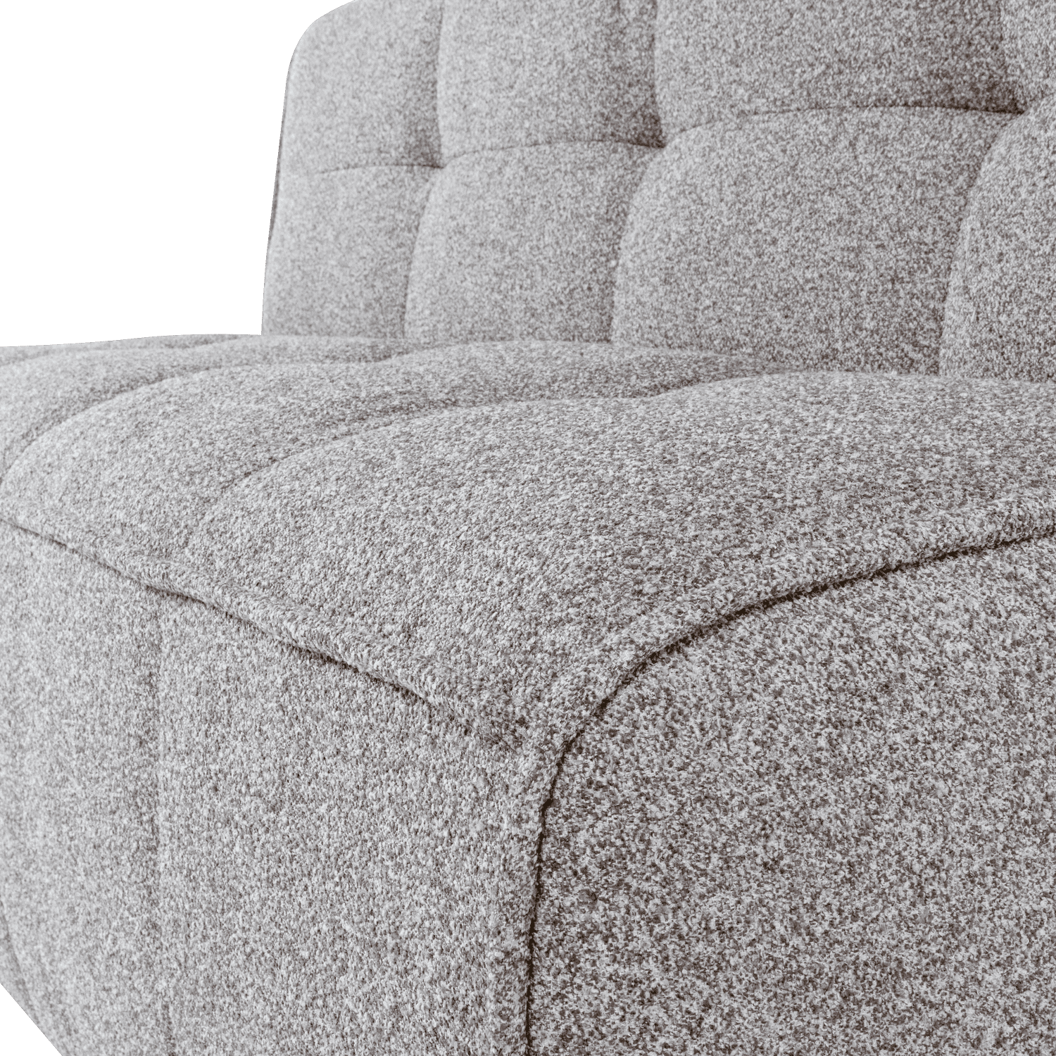 vtwonen Cluster eetbankje met rugleuning boucle warm grijs Warm grijs Eetkamerbank