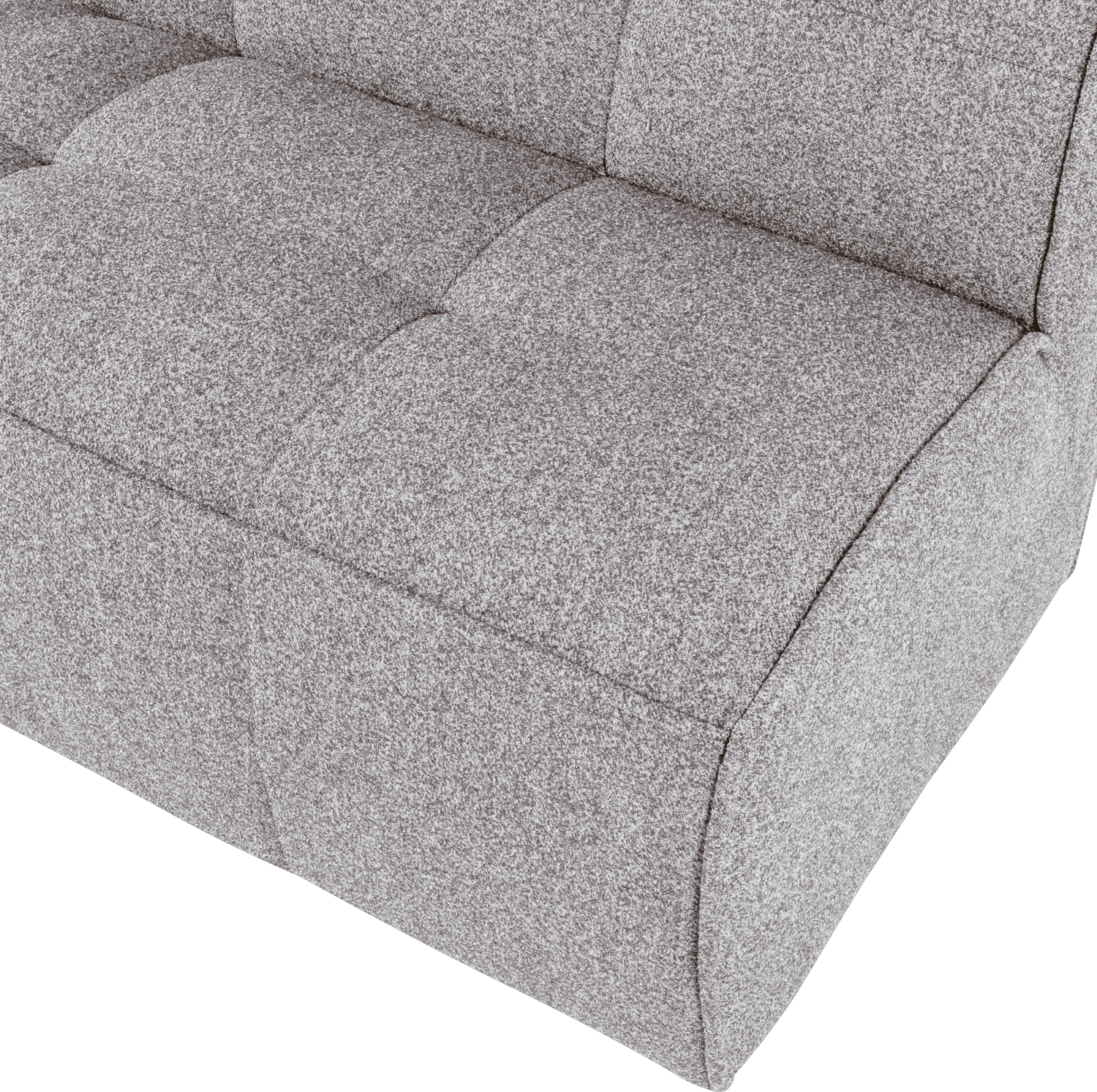 vtwonen Cluster eetbankje met rugleuning boucle warm grijs Warm grijs Eetkamerbank
