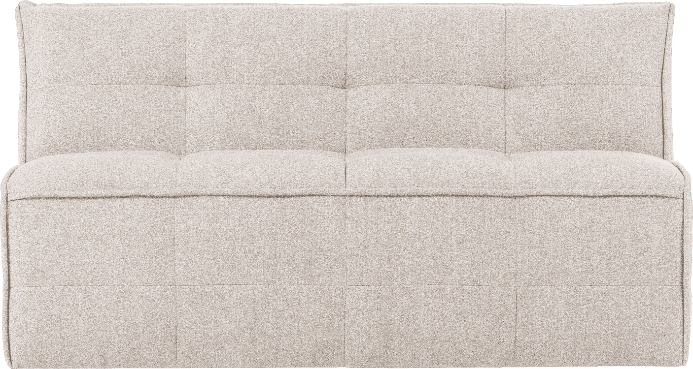 vtwonen Cluster eetbankje met rugleuning boucle zand beige Beige Eetkamerbank