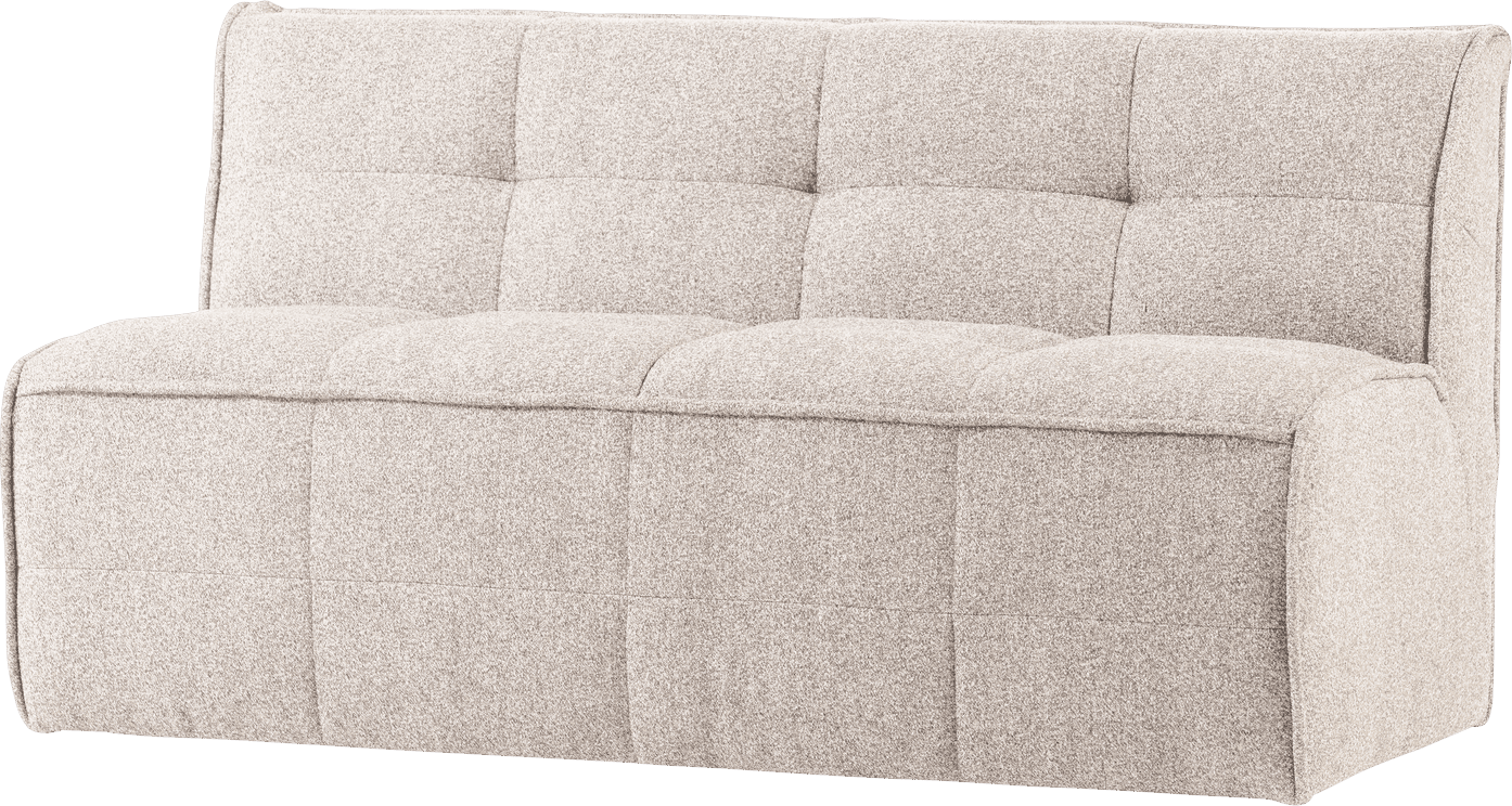 vtwonen Cluster eetbankje met rugleuning boucle zand beige Beige Eetkamerbank