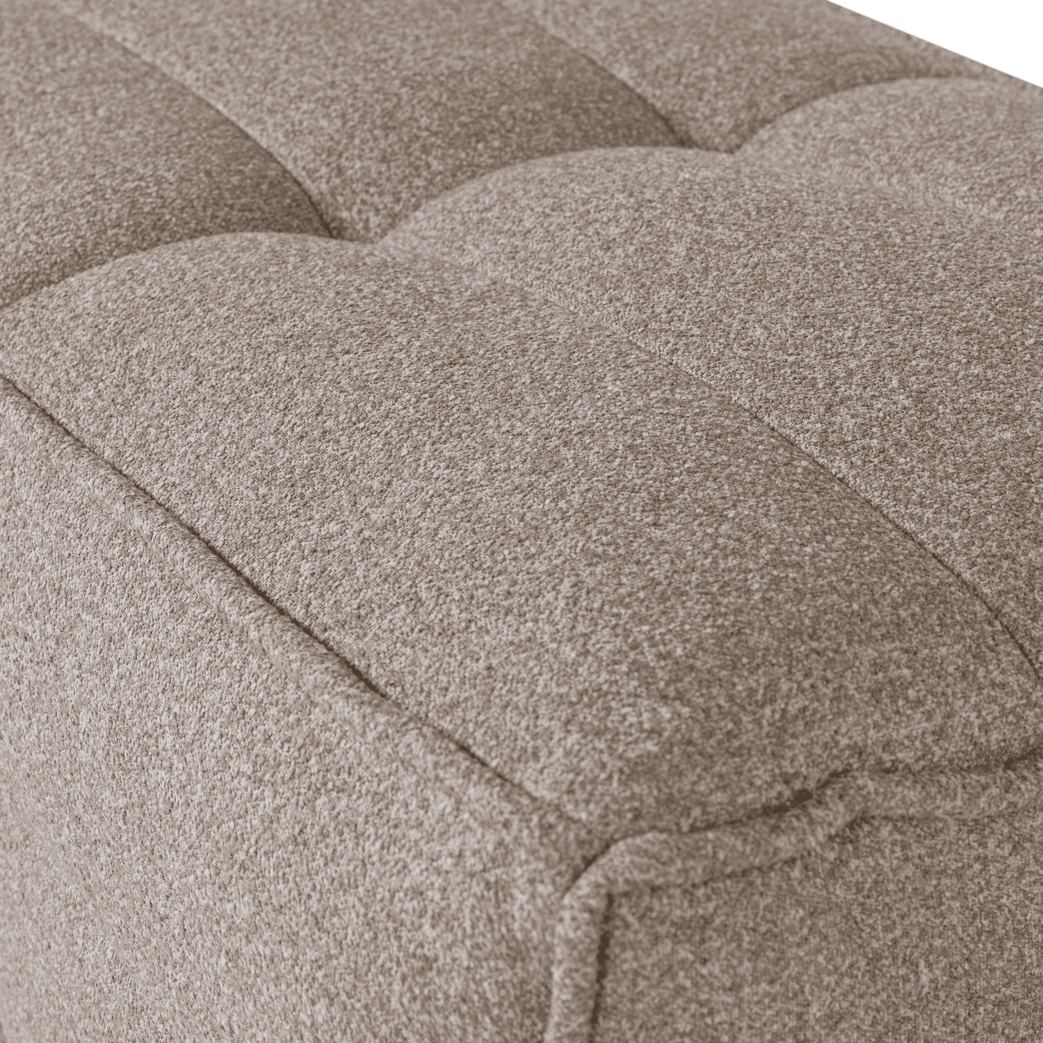 vtwonen Cluster hocker boucle khaki bruin Beige|Taupe Hocker