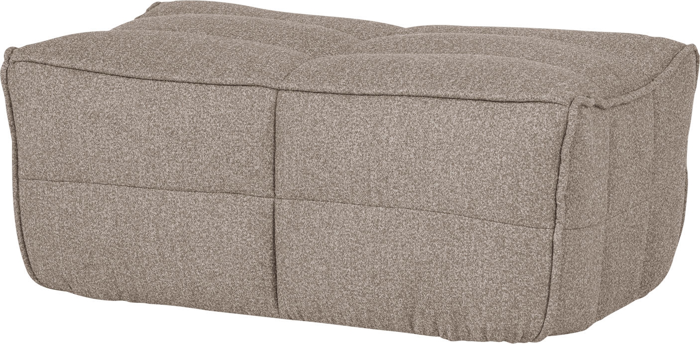 vtwonen Cluster hocker boucle khaki bruin Beige|Taupe Hocker