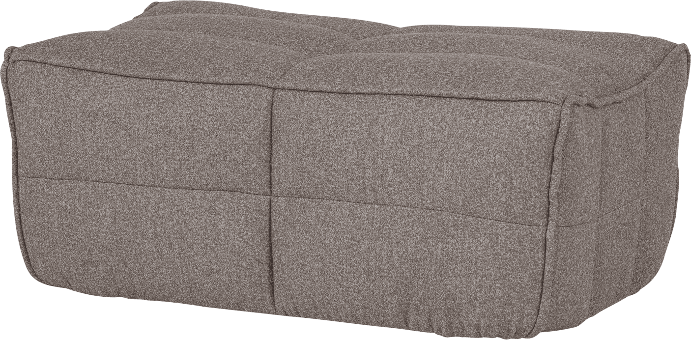 vtwonen Cluster hocker boucle middenbruin Middenbruin Hocker