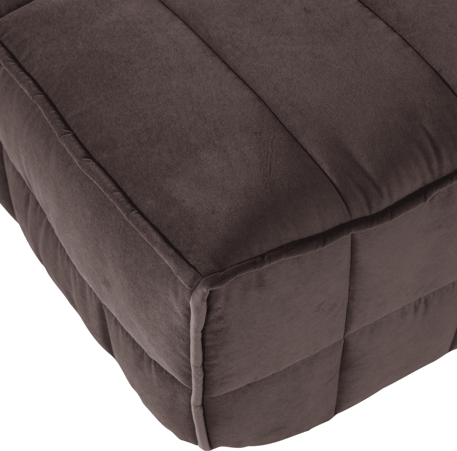 vtwonen Cluster hocker velvet chocolade bruin Chocoladebruin Hocker