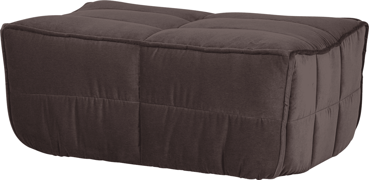 vtwonen Cluster hocker velvet chocolade bruin Chocoladebruin Hocker