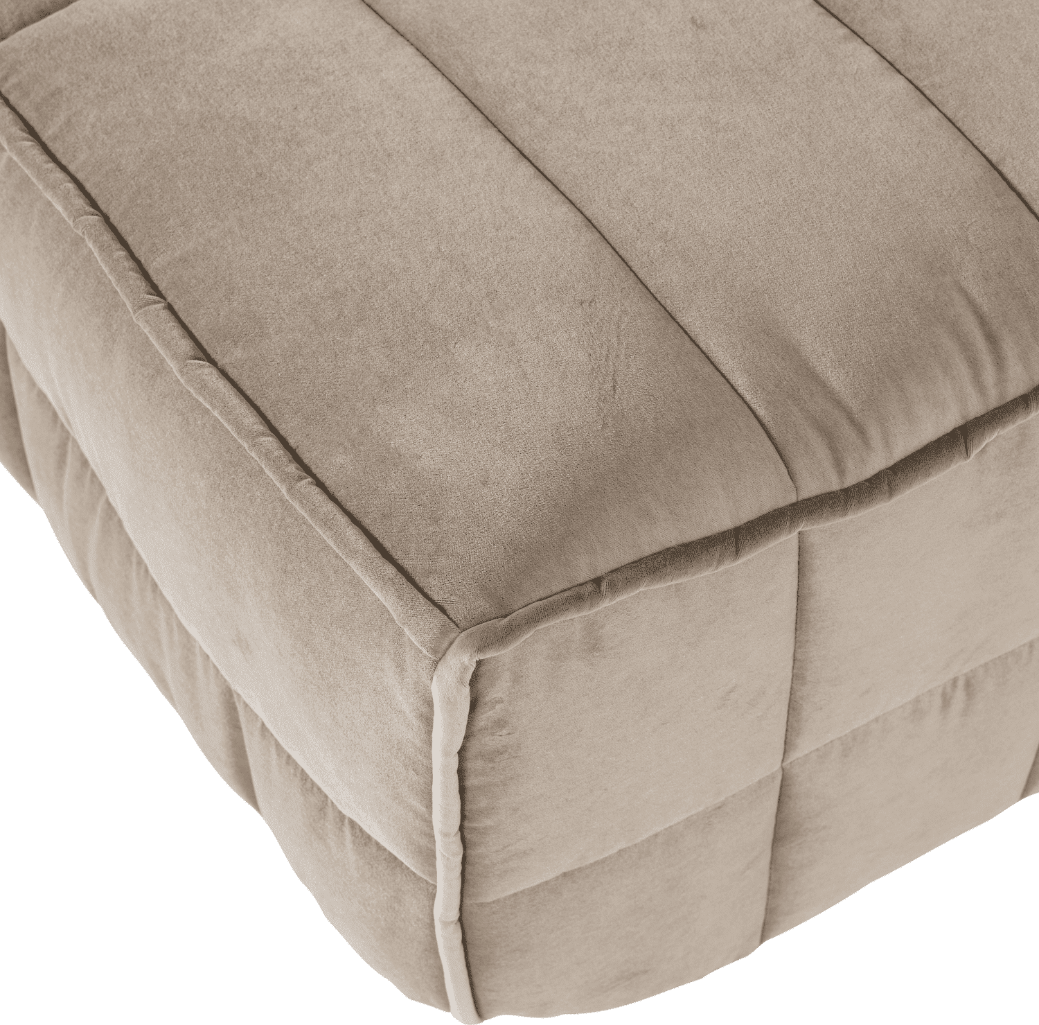 vtwonen Cluster hocker velvet chocolade warm taupe Taupe Hocker