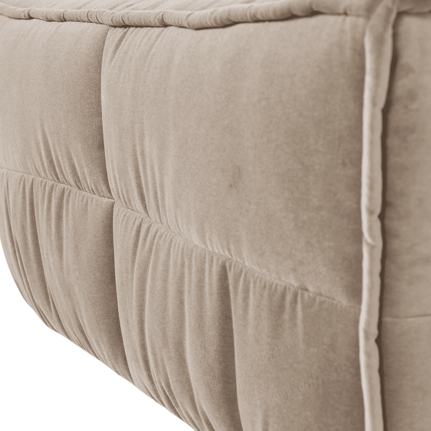 vtwonen Cluster hocker velvet chocolade warm taupe Taupe Hocker