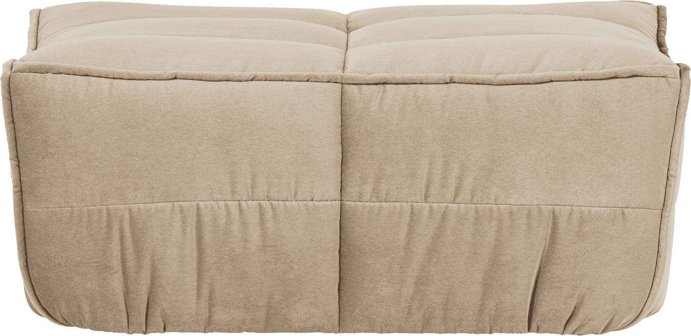 vtwonen Cluster hocker velvet chocolade zacht beige Beige Hocker