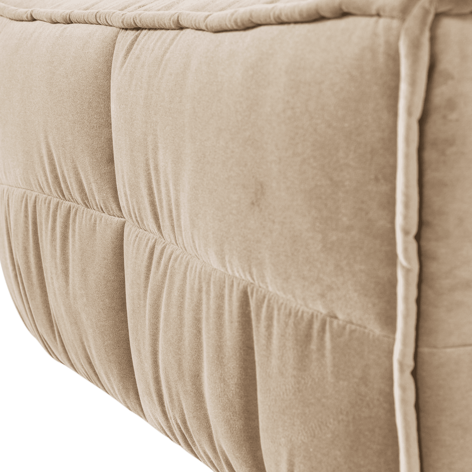 vtwonen Cluster hocker velvet chocolade zacht beige Beige Hocker