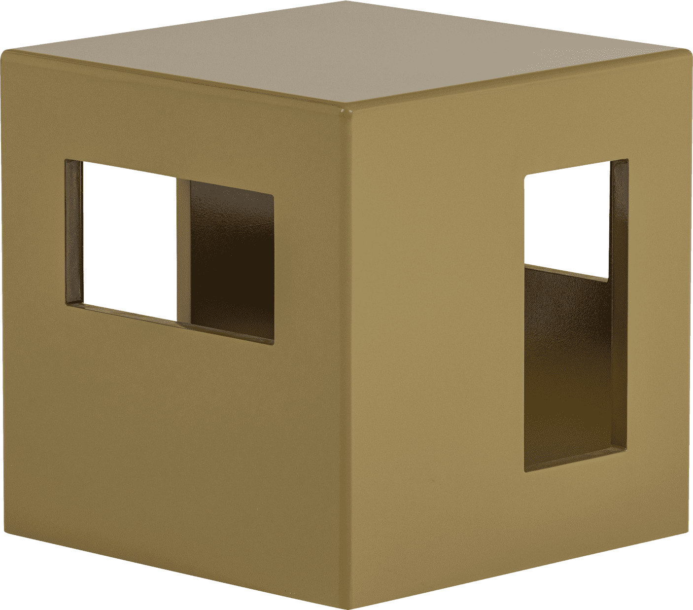 vtwonen Modern bijzettafel mdf hout hoogglans honinggeel Honinggeel Bijzettafel