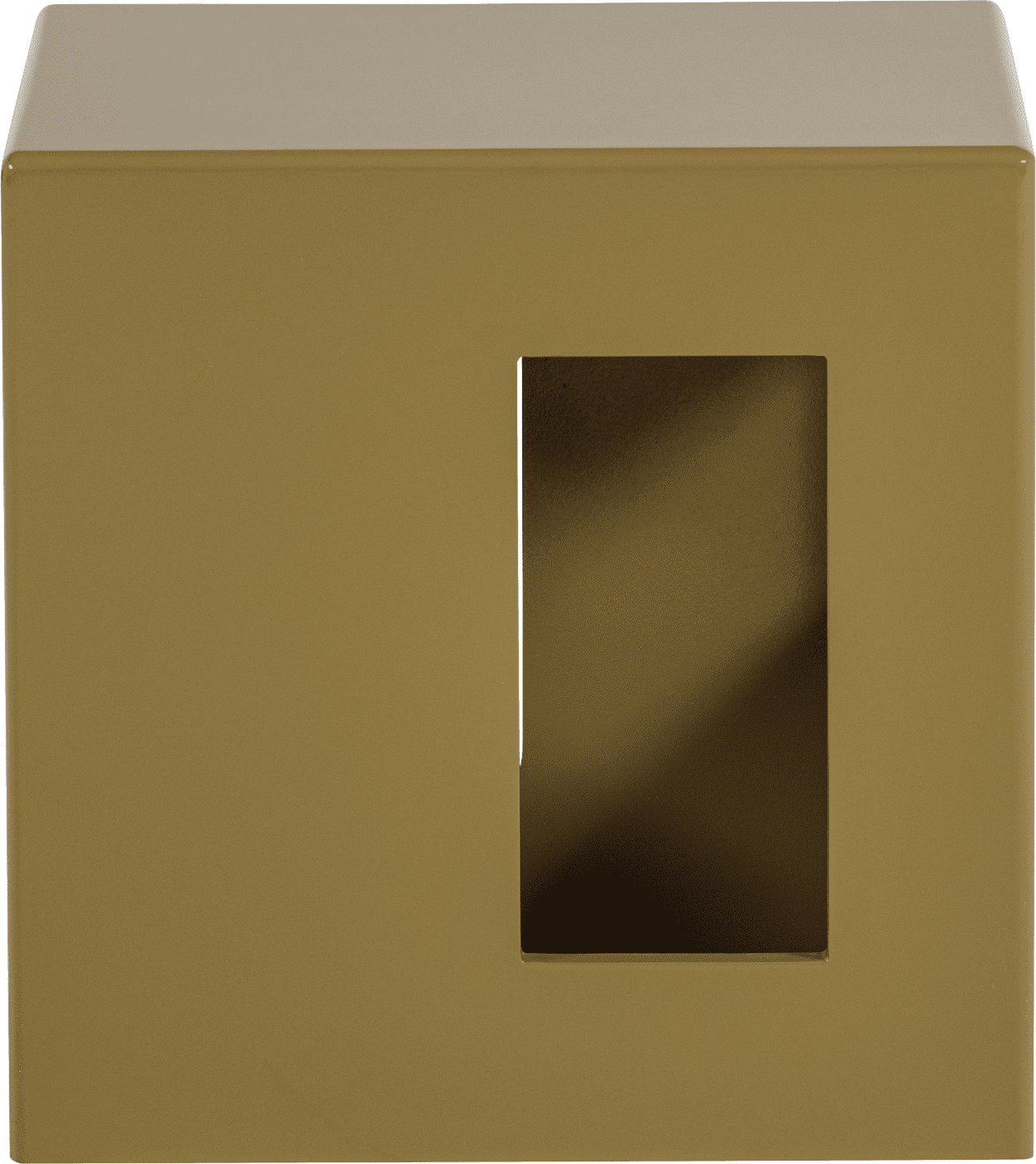 vtwonen Modern bijzettafel mdf hout hoogglans honinggeel Honinggeel Bijzettafel