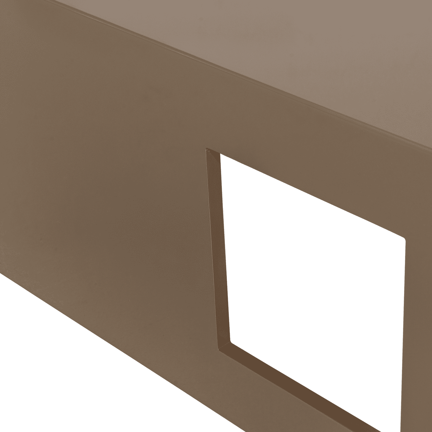 vtwonen Modern salontafel mdf hout hoogglans zand Bruin|Beige Salontafel