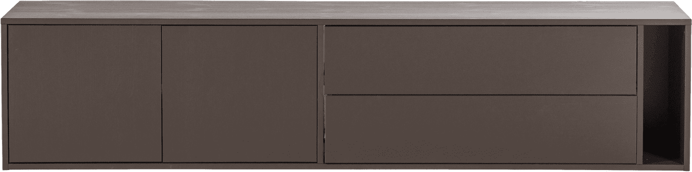 vtwonen Settle down tv meubel 200cm grenen middenbruin Middenbruin Tv-meubel|Tv-dressoir