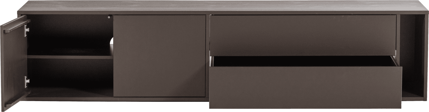 vtwonen Settle down tv meubel 200cm grenen middenbruin Middenbruin Tv-meubel|Tv-dressoir