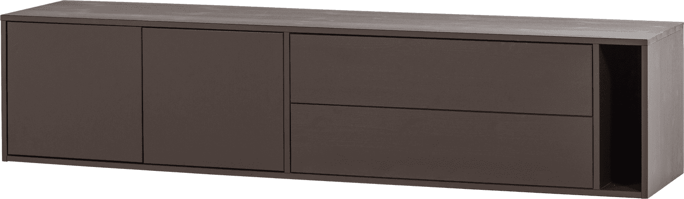 vtwonen Settle down tv meubel 200cm grenen middenbruin Middenbruin Tv-meubel|Tv-dressoir
