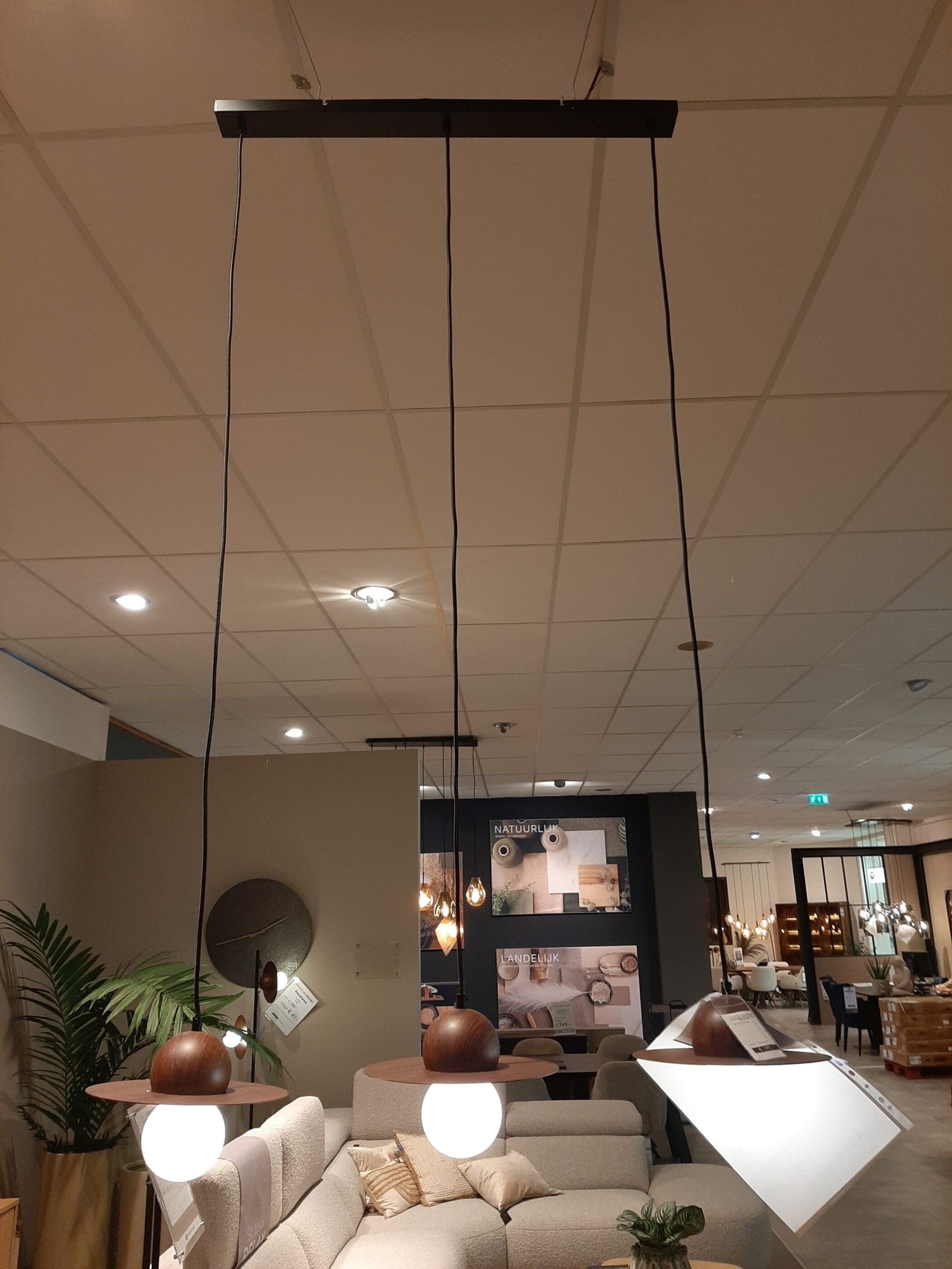 Ufo hanglamp 3*G9 **SHOWROOMMODEL** - Afbeelding 2