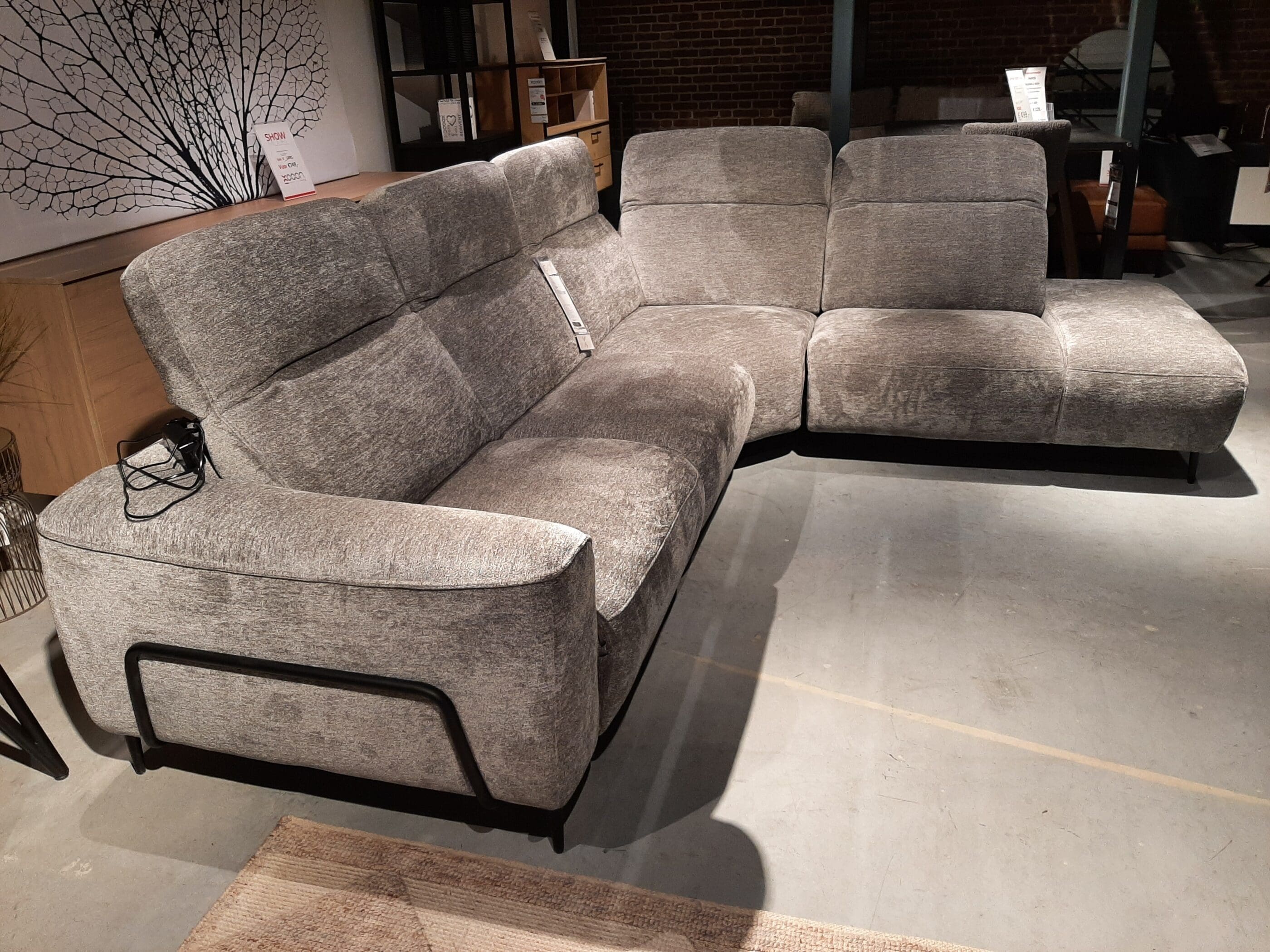 Hoekbank Nazare - relaxfunctie **SHOWROOMMODEL** - Afbeelding 3